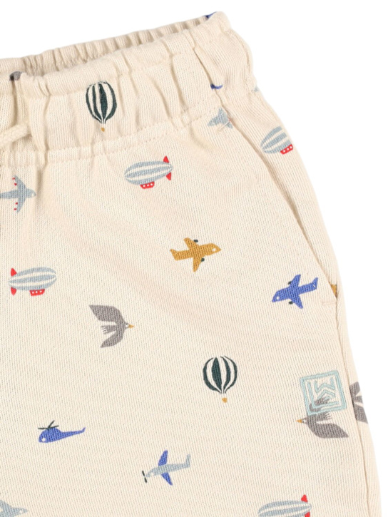 Liewood: Printed cotton sweat shorts - Multicolor - kids-boys_1 | Luisa Via Roma