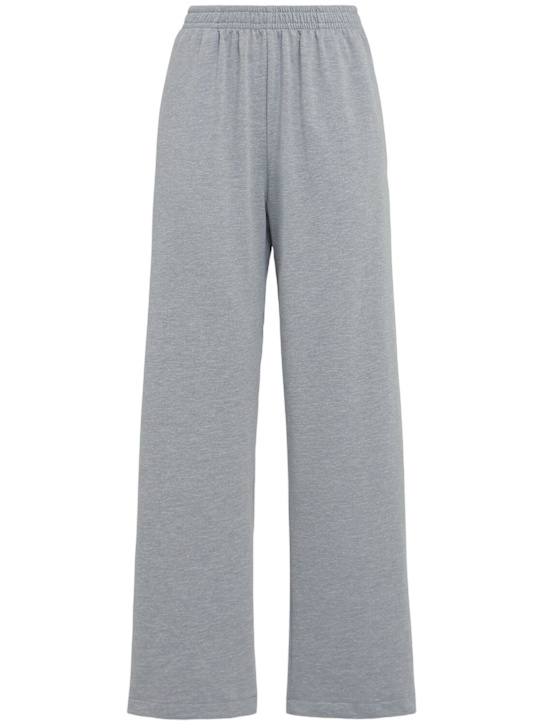 Annagreta: Zoe cotton jersey pants - Grey - women_0 | Luisa Via Roma