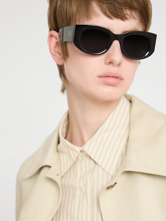 Victoria Beckham: VB Monogram アセテートサングラス - ブラック - women_1 | Luisa Via Roma