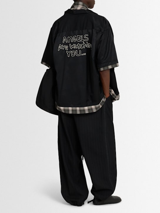 Mihara Yasuhiro: Double-layered shirt - men_1 | Luisa Via Roma