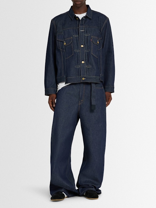 Sacai: Levi's denim jacket - men_1 | Luisa Via Roma