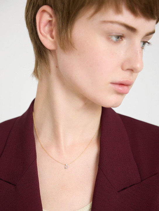 Delfina Delettrez: Two-in-one small diamond necklace - Gold/Pearl - women_1 | Luisa Via Roma