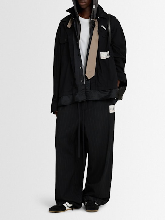 Mihara Yasuhiro: Wide pinstriped pants - men_1 | Luisa Via Roma