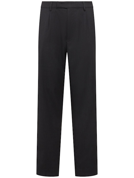 The Core: Pantalon chino en sergé de laine - Gris - men_0 | Luisa Via Roma