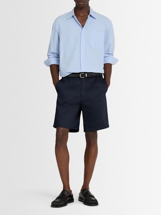 AMI Paris: Cotton shorts - men_1 | Luisa Via Roma