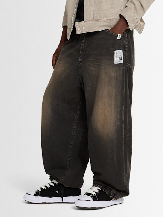 Mihara Yasuhiro: PETERSON 23 padded canvas sneakers - Black - men_1 | Luisa Via Roma