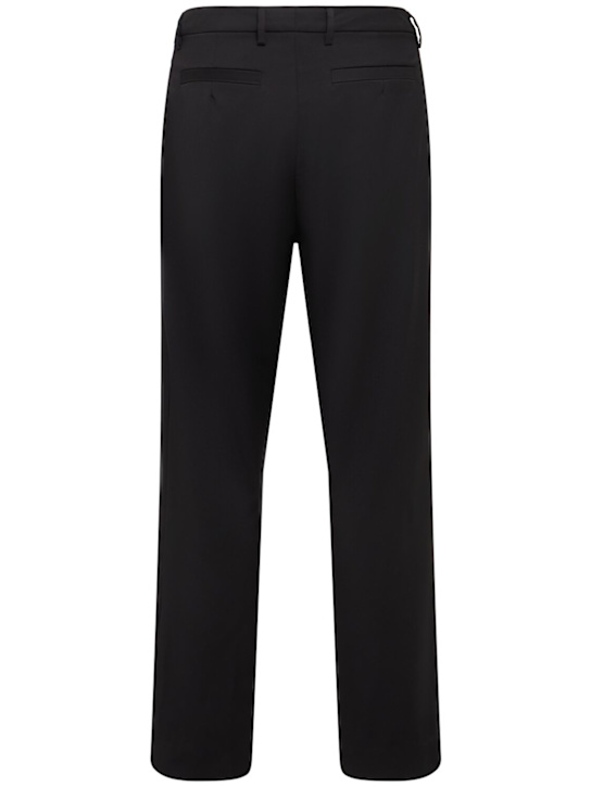 The Core: Wool twill chino wide pants - Black - men_1 | Luisa Via Roma