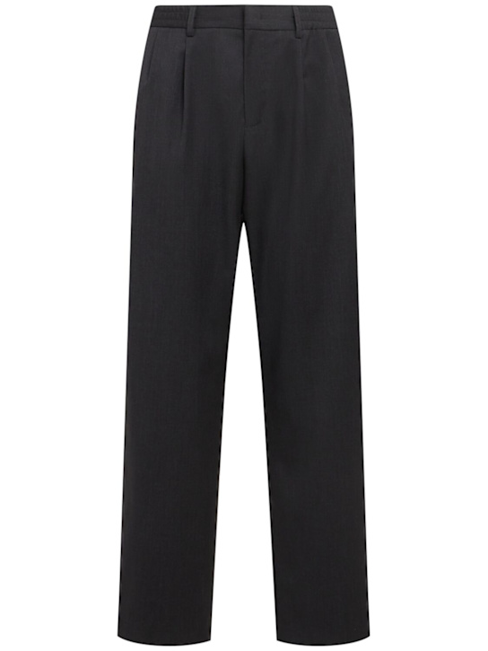 The Core: Pleated wool twill pants - Grey - men_0 | Luisa Via Roma