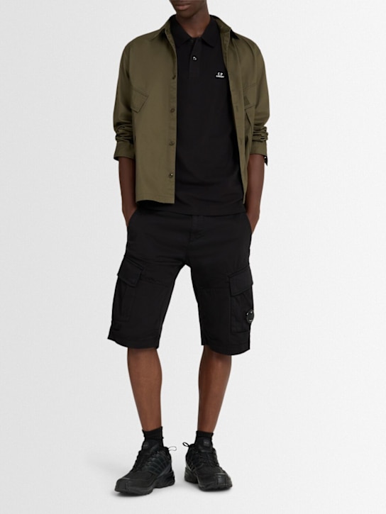 C.P. Company: Stretch piquet short sleeve polo - men_1 | Luisa Via Roma