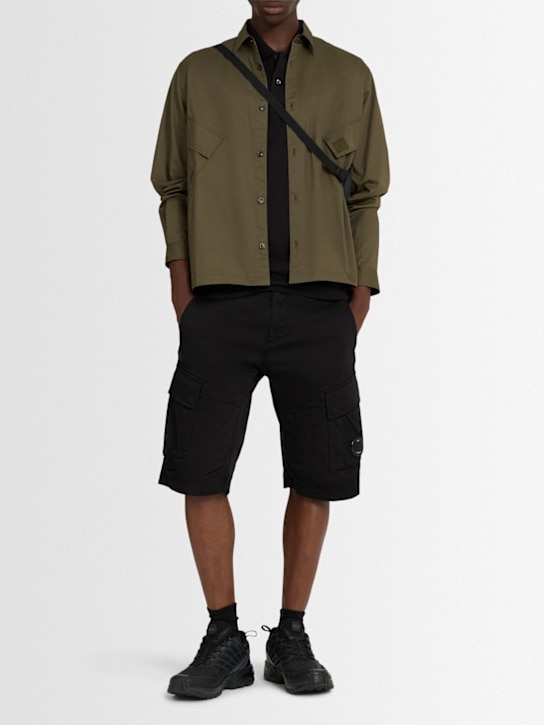 C.P. Company: Stretch cotton cargo shorts - men_1 | Luisa Via Roma
