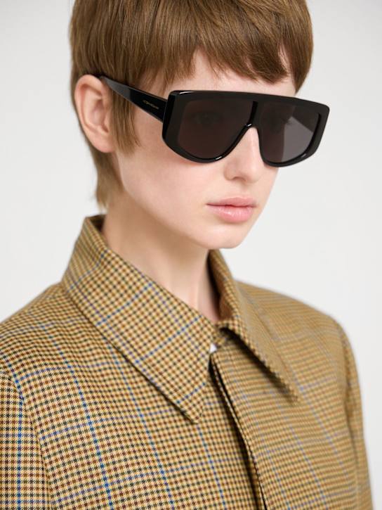 Victoria Beckham: Occhiali da sole Denim in acetato - Nero - women_1 | Luisa Via Roma