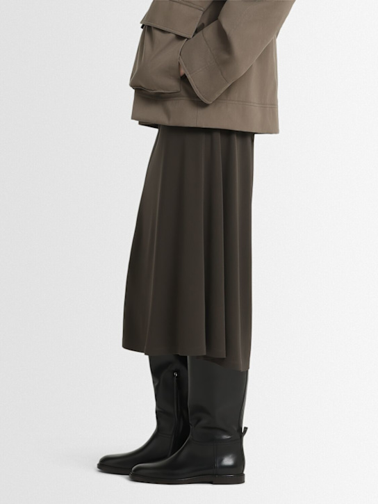 Brunello Cucinelli: 20mm Leather riding boots - women_1 | Luisa Via Roma