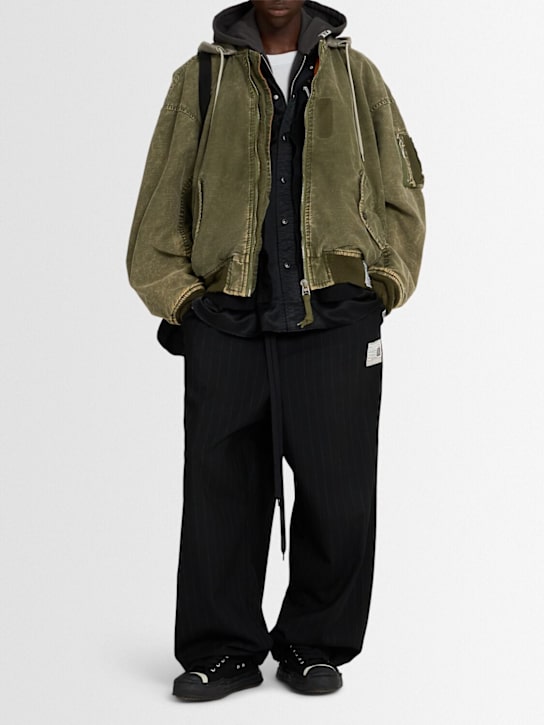 Mihara Yasuhiro: Double-layered flight jacket - men_1 | Luisa Via Roma