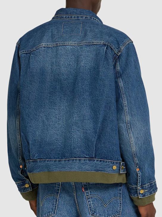 Reversible levi's denim & twill jacket - Sacai - Men  | Luisaviaroma