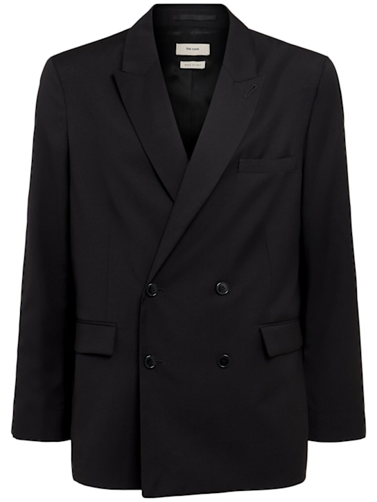 The Core: Blazer aus Wolltwill - Schwarz - men_0 | Luisa Via Roma