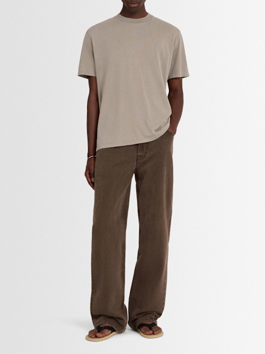 Our Legacy: Box cotton t-shirt - Grey - men_1 | Luisa Via Roma