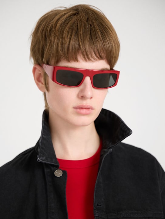 Khaite: KHAITE x Oliver Peoples sunglasses - Red/Grey - women_1 | Luisa Via Roma