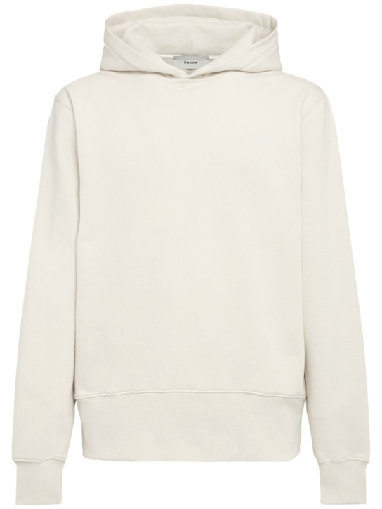 The Core: コットンスウェットフーディー - ベージュ - men_0 | Luisa Via Roma