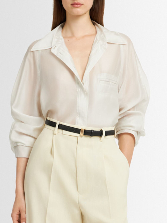 Zimmermann: 20mm Halcyon leather belt - women_1 | Luisa Via Roma