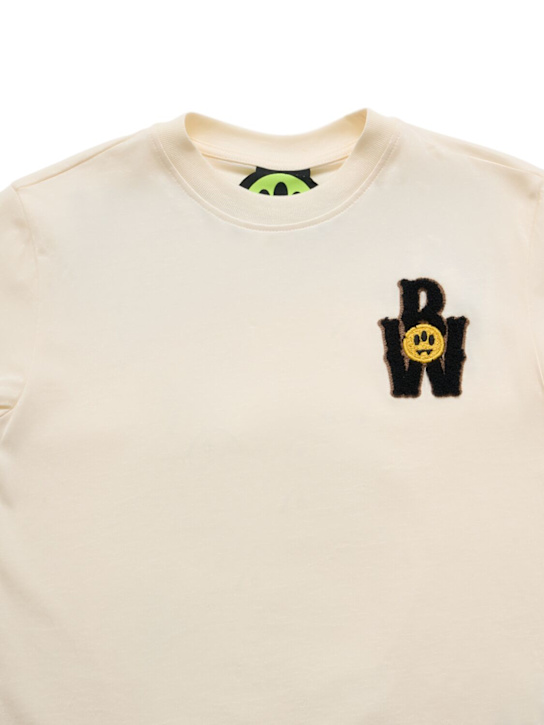 Barrow: Printed cotton jersey t-shirt - オフホワイト - kids-boys_1 | Luisa Via Roma