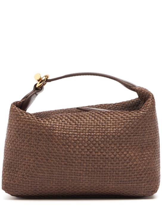 Liffner: Micro Pillow raffia effect pouch - women_0 | Luisa Via Roma
