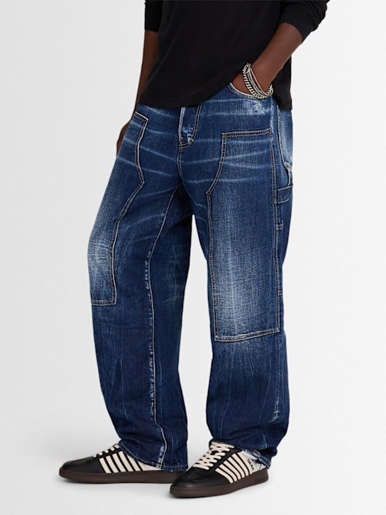 Dsquared2: Boxer leather sneakers - men_1 | Luisa Via Roma