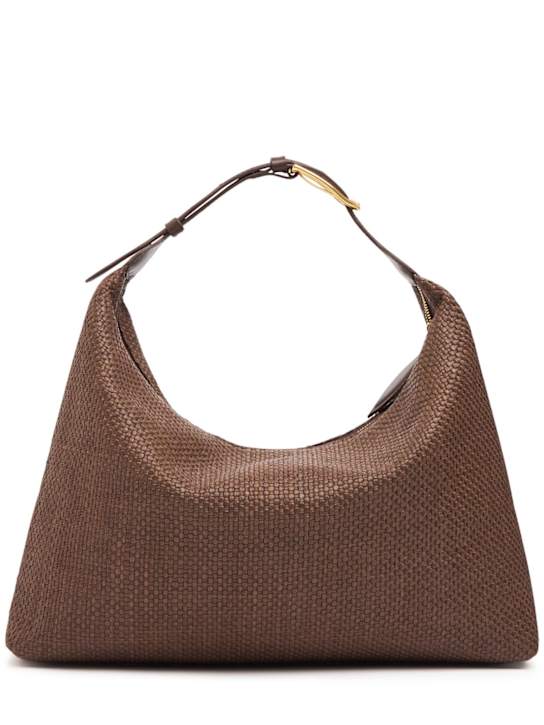 Liffner: Pillow raffia effect shoulder bag - women_0 | Luisa Via Roma