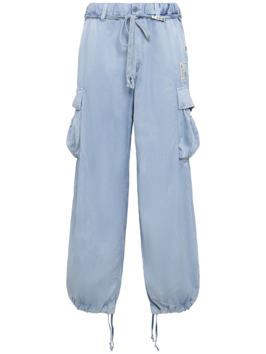 Mihara Yasuhiro: Satin cargo wide pants - women_0 | Luisa Via Roma