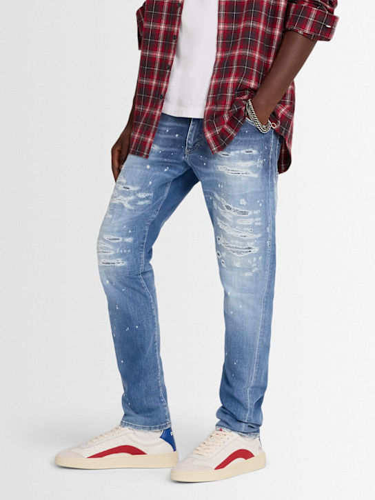 Dsquared2: Rider leather sneakers - men_1 | Luisa Via Roma