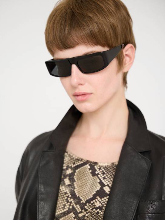 Khaite: Occhiali da sole Khaite x Oliver People - Nero/Grigio - women_1 | Luisa Via Roma