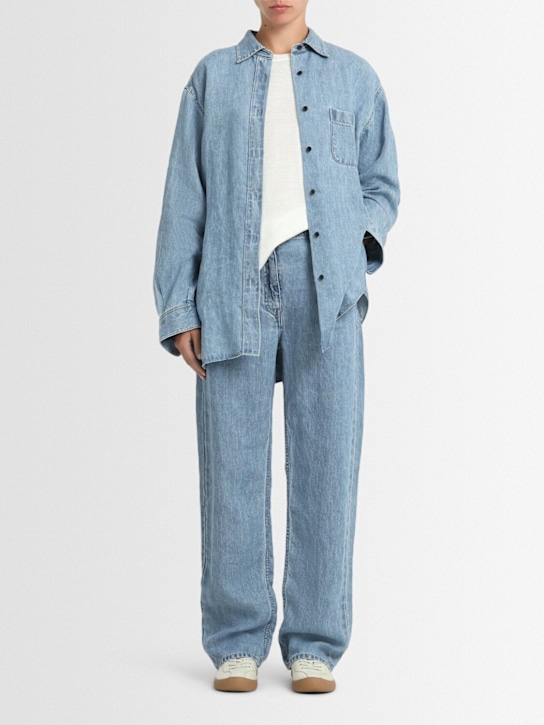 The Row: Jeans rectos - Azul - women_1 | Luisa Via Roma