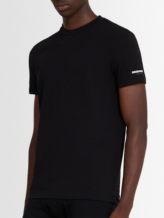 Dsquared2: 2ER-PACK T-SHIRTS AUS BAUMWOLLJERSEY - men_1 | Luisa Via Roma