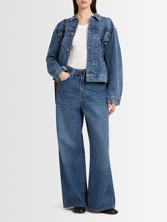 Sacai: Jeans anchos de denim - women_1 | Luisa Via Roma