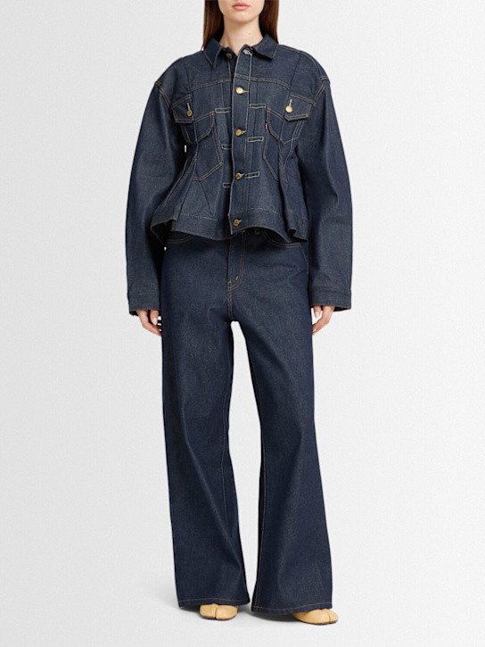 Sacai: Veste en denim Levi’s - Bleu Foncé - women_1 | Luisa Via Roma