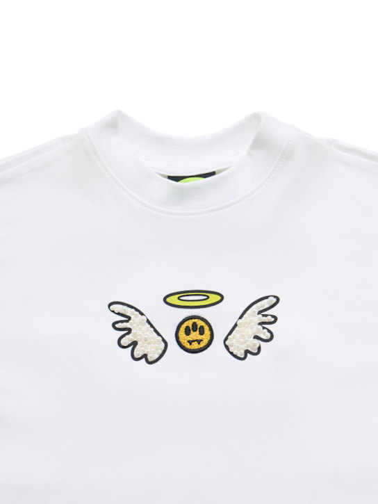 Barrow: Printed cotton jersey t-shirt - White - kids-boys_1 | Luisa Via Roma