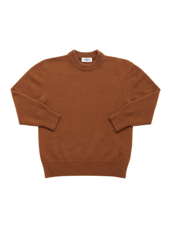 Laneus: Wool blend knit sweater - ブラウン - kids-boys_0 | Luisa Via Roma