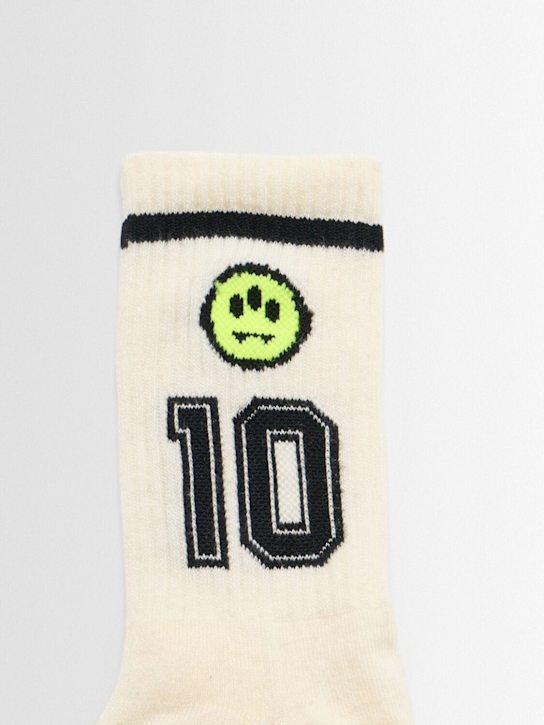 Barrow: Calcetines de algodón con estampado - Blanco Opaco - kids-boys_1 | Luisa Via Roma