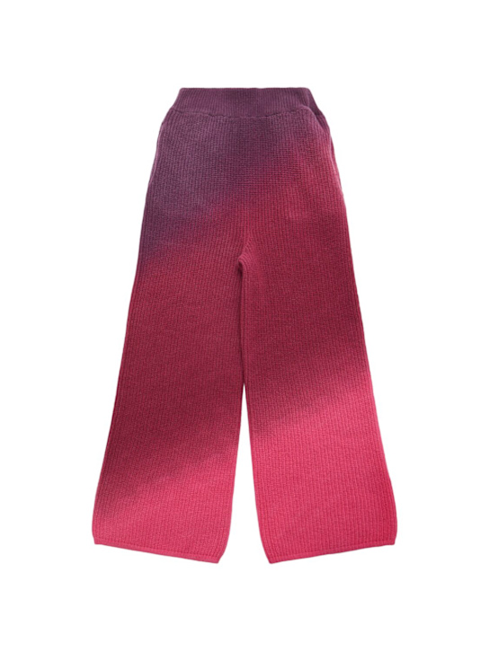 Laneus: Wool knit pants - ピンク - kids-girls_0 | Luisa Via Roma