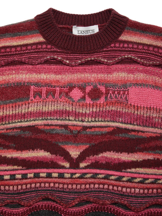Laneus: Wool blend knit sweater - マルチカラー - kids-girls_1 | Luisa Via Roma