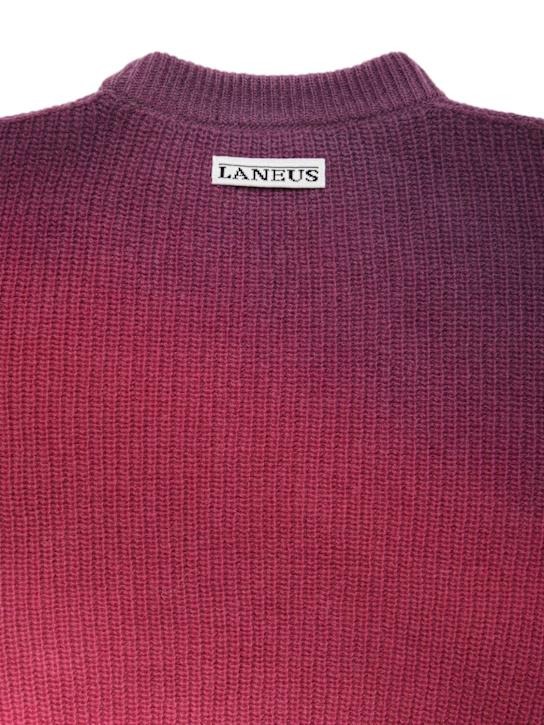 Laneus: Wool knit sweater - ピンク - kids-girls_1 | Luisa Via Roma