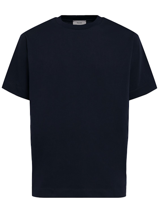 The Core: T-SHIRT AUS BAUMWOLLJERSEY - Blau - men_0 | Luisa Via Roma