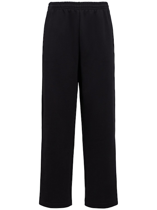The Core: Pantalon droit en coton - Noir - men_0 | Luisa Via Roma