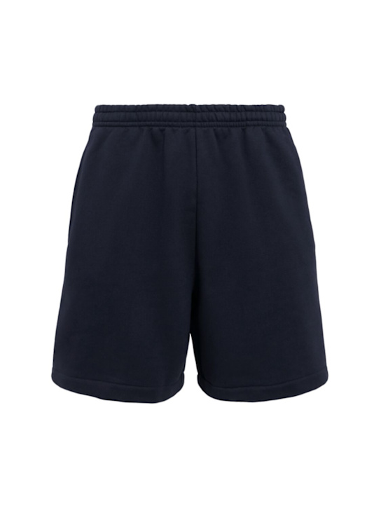 The Core: Cotton sweat shorts - Blue - men_0 | Luisa Via Roma