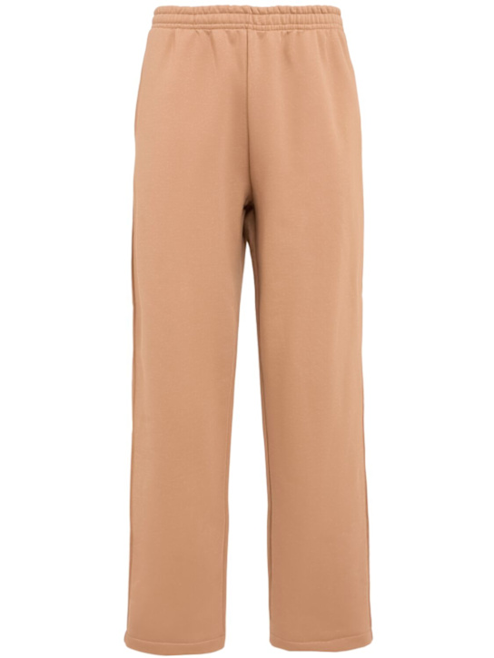 The Core: ストレートコットンスウェットパンツ - キャメル - men_0 | Luisa Via Roma