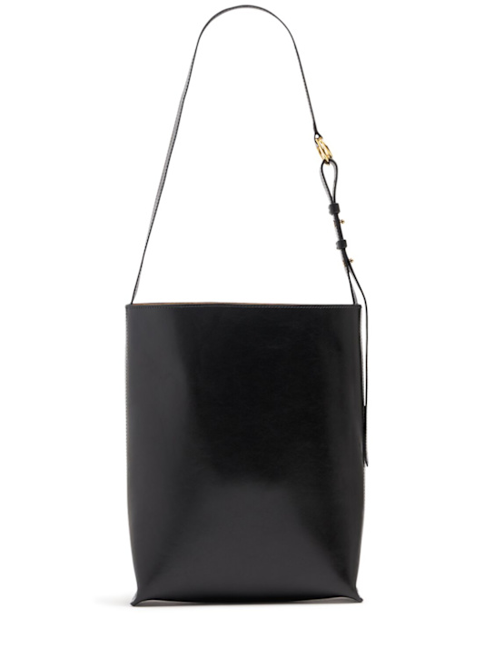 Eenk: Classic Bucket leather shoulder bag - Black - women_0 | Luisa Via Roma