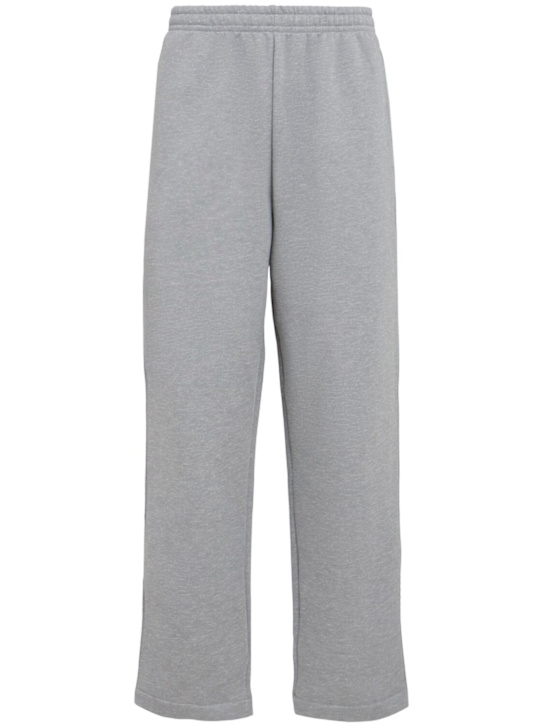 The Core: Straight cotton sweatpants - Grey - men_0 | Luisa Via Roma