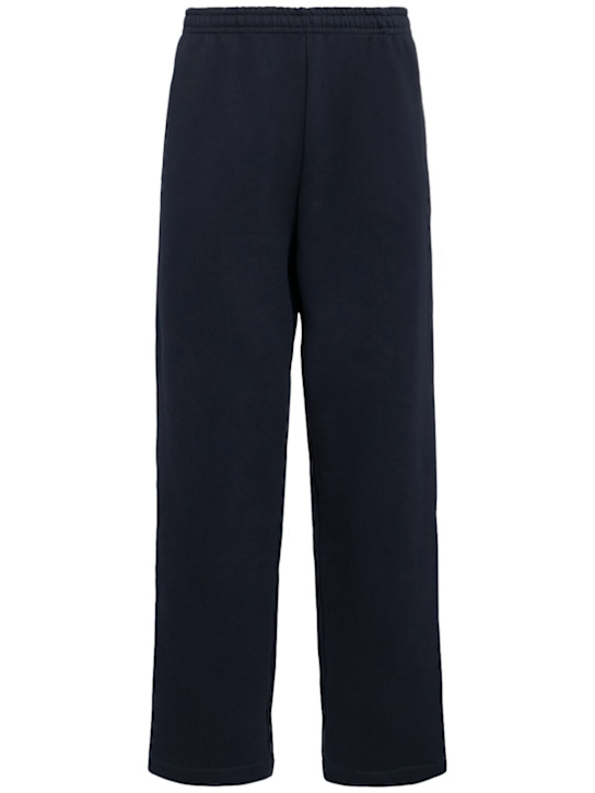 The Core: Pantalon droit en coton - Bleu - men_0 | Luisa Via Roma