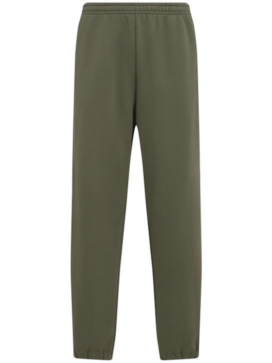 The Core: Pantaloni in felpa di cotone - Verde Militare - men_0 | Luisa Via Roma