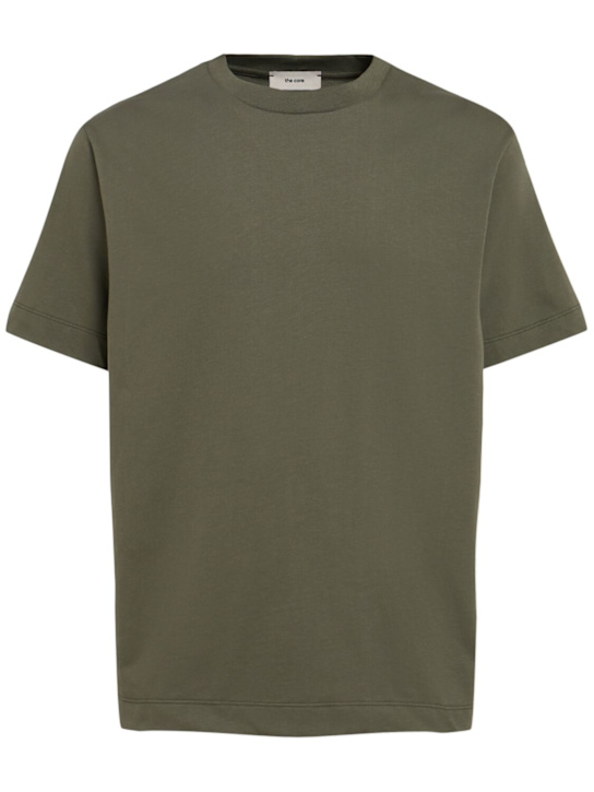 The Core: Classic cotton jersey t-shirt - Military Green - men_0 | Luisa Via Roma