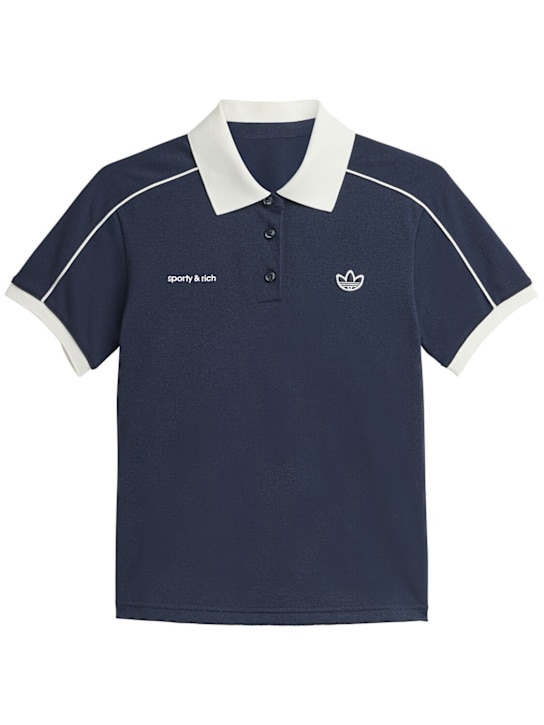 adidas Originals: Sporty & Rich polo - women_0 | Luisa Via Roma